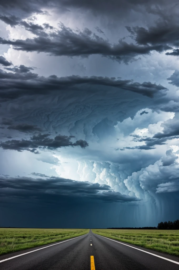 storm on the road