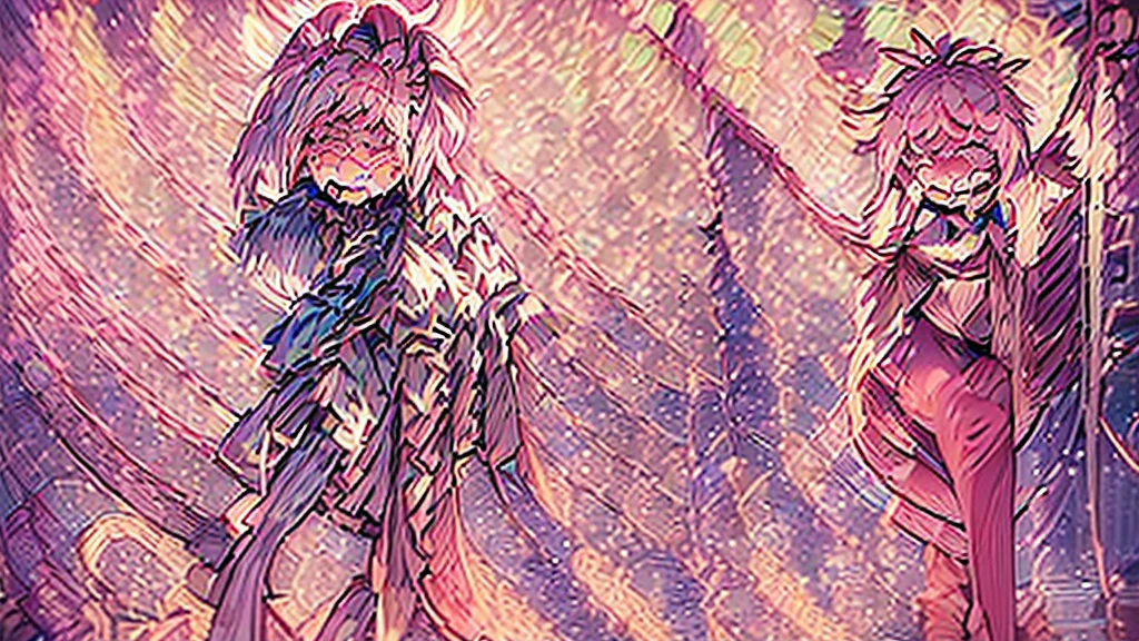 Highest quality、Complete limbs、Full Finger、Woman in pink、Woman in braids、Beautiful busty woman:1.5、(((Woman in uniform:1.5)))、bare hands、barefoot、(((Woman floating in the air:1.5)))、(((woman spreads her legs wide:1.5)))、(((His hands are tied behind his back with rope.)))、(((His feet were tied with rope、Suspended from the ceiling.:1.5)))、(((A woman is tied up with rope all over her body.:1.7)))、(((A woman is hanging from the ceiling by a rope、Floating in the air:1.7)))、((Woman crying with her mouth open in pain:1.7))、Blushing、Concrete wall room