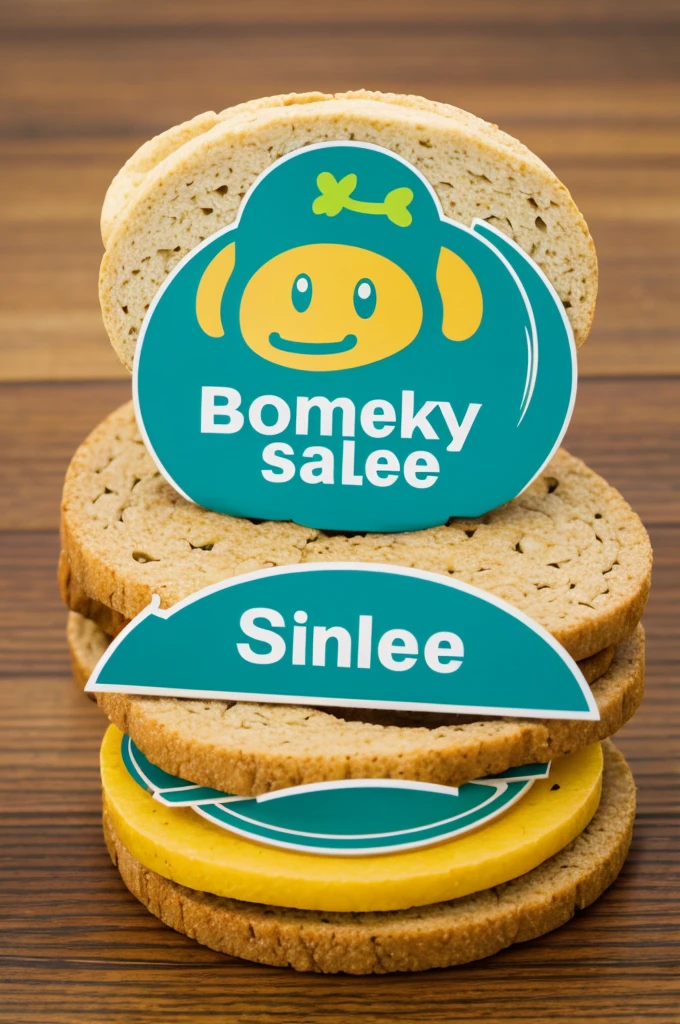 boneless sale logo, business name blinky snack