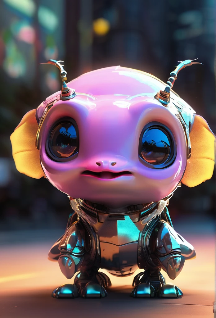 Ultra highly detailed, cute caricature robot-axolotl, concept art, Wadim Kashin, wide angle, chiaroscuro, rim light, cinenatic light, cinematic effects, ultra textured, ultra highly detailed, stylize 1000, vignette, spot light, Broken Glass effect, no background, stunning, something that even doesn't exist, mythical being, energy, molecular, textures, iridescent and luminescent scales, breathtaking beauty, pure perfection, divine presence, unforgettable, impressive, breathtaking beauty, Volumetric light, auras, rays, vivid colors reflects, Yellow Black