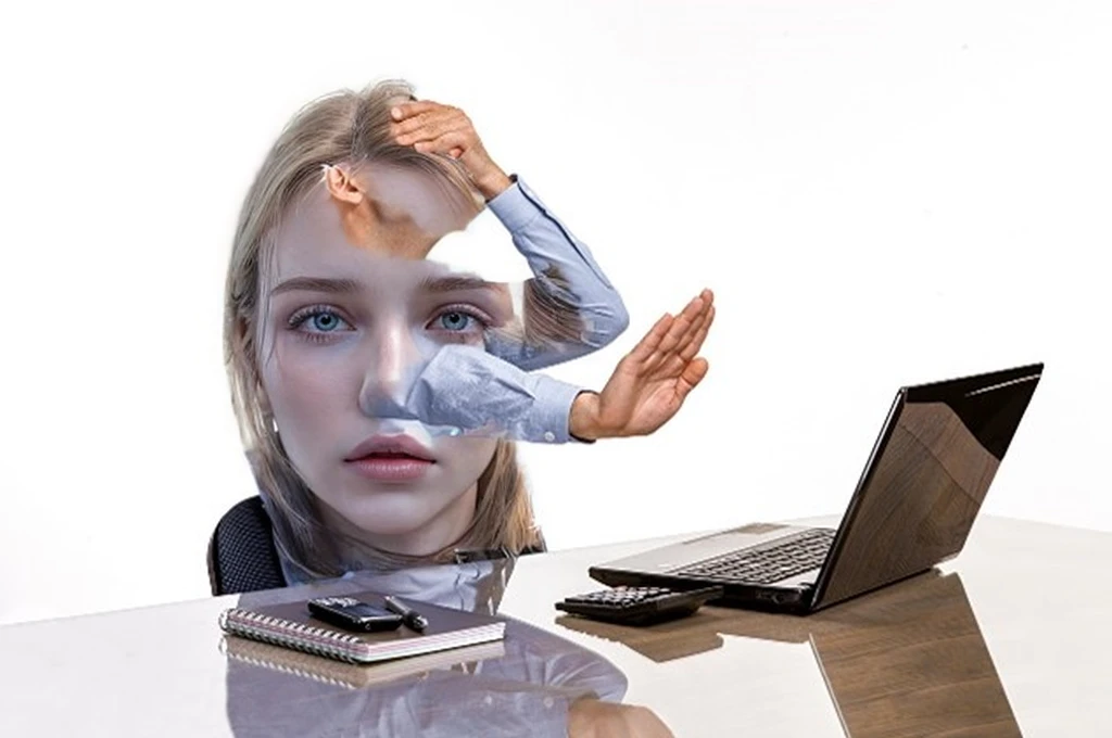 woman. Superrealistic image.