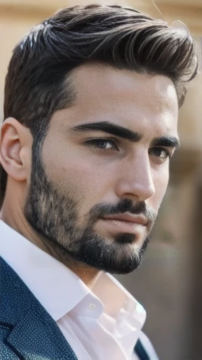 Judaean men focus on face.