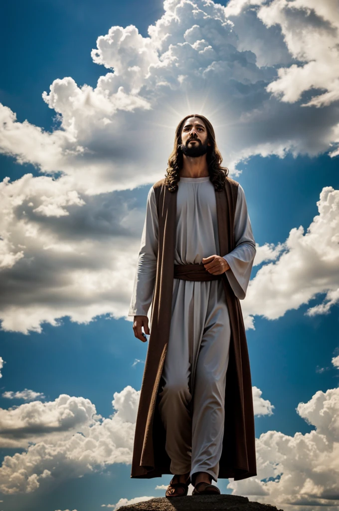 Jesus in the clouds