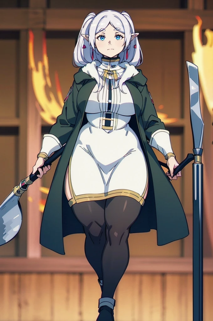 1girl,solo,elf,white hair,grey hair,earrings,pointy ears,long hair,ponytail,green eyes,twintails,parted bangs,thick eyebrows,,, holy magicalgirl, , holy haura, halo, smile, joyfull, paladin, sword holding, full body , boots, standing,cute,breast, curvy, female,fantasy goddess,there is a cartoon picture of a woman with a very large breast, glowing angelic being, glowing holy aura, inspired by Luma Rouge, the non-binary deity of spring, ethereal rainbow nimbus, the butterfly goddess of fire, inspired by Mariel, glowing aura around her, astral fairy, as the goddess of the sun, “uwu the prismatic person, big breast, serious, beautiful eyes, , full body, walking, long robe, long dress, ,priestess ,holy, smile, god rays, ray tracing, sparkle, cinematic lighting, UHD, retina, masterpiece, ccurate, anatomically correct, textured skin, super detail, high details, high quality, award winning, best quality, highres, 1080P, HD, 4K, thunder aura, light aura,full, staff holding, determined, long sleevess, short skirt nfsw
