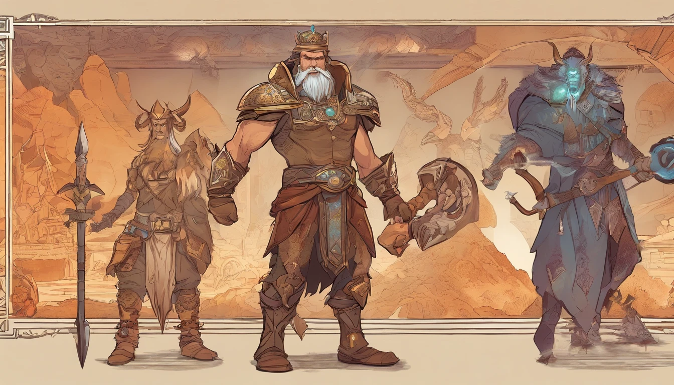 Ancient anime style, artbook, comicbook, RPG, futuristic medieval, steampunk.  A magical ice minotaur dwarf warrior, wearing battle armor with glowing magic markings, dynamic pose, full body, human face with glowing magical tribal tattoos with cool tones, minotaur features, metallic blue horns with glowing magic markings, minitaur tail , magical blue stone skin with glowing carved marks, glowing eyes, using a technological magic long ax with glowing magic circuits.  In a metropolis of a kingdom of an ancient civilization of dwarves with advanced technology, with tall buildings with neon details, mixing technology with magical vegetation, steampunk.  Wide scenery, cinematic scene with several layers of depth, dynamics, magical lighting.
