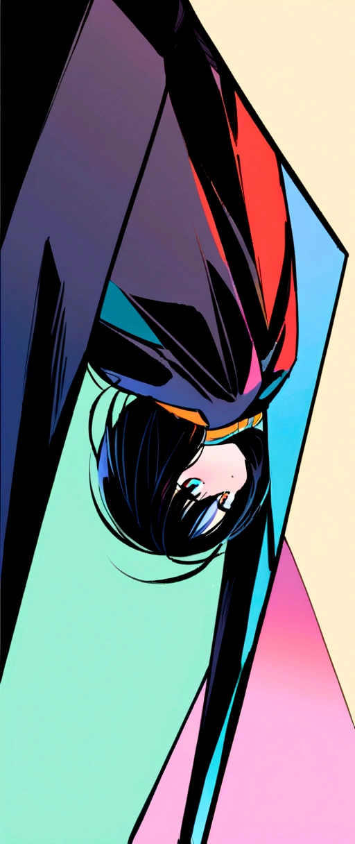 whole body,From below,A 14-year-old junior high school student with long black hair and a lingering afterglow,Crouch down,