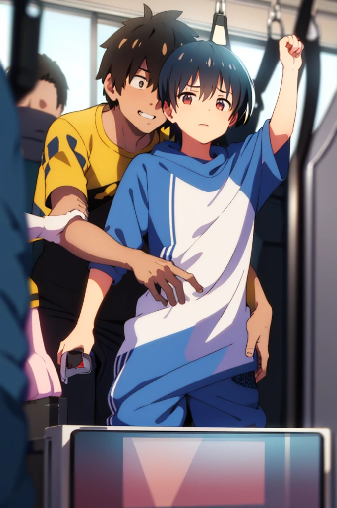 cool,,,Refreshing athletic guy,2boy,2boys,charm,Slim figure,Japanese high school student style,,Casual clothes,,Smooth,Skin texture,Functional beauty,youth,Vibrancy,The male protagonist,,From friendship to love,,,For boys who like boys,,,The two boys are in love with each other.,shine,Action,A love story for boys only,Sexual desire,sexual excitement,penis,,Yaoi,,,,Handsome Drama,,,,first time々Shii,,Breeze,A speck of dust,Natural light,face,hand,eye,blush,Biological precision,Super detailed,Male Focus,4K,8K,masterpiece,Weathering With You,,Spiked Hair,first timeプレイ,