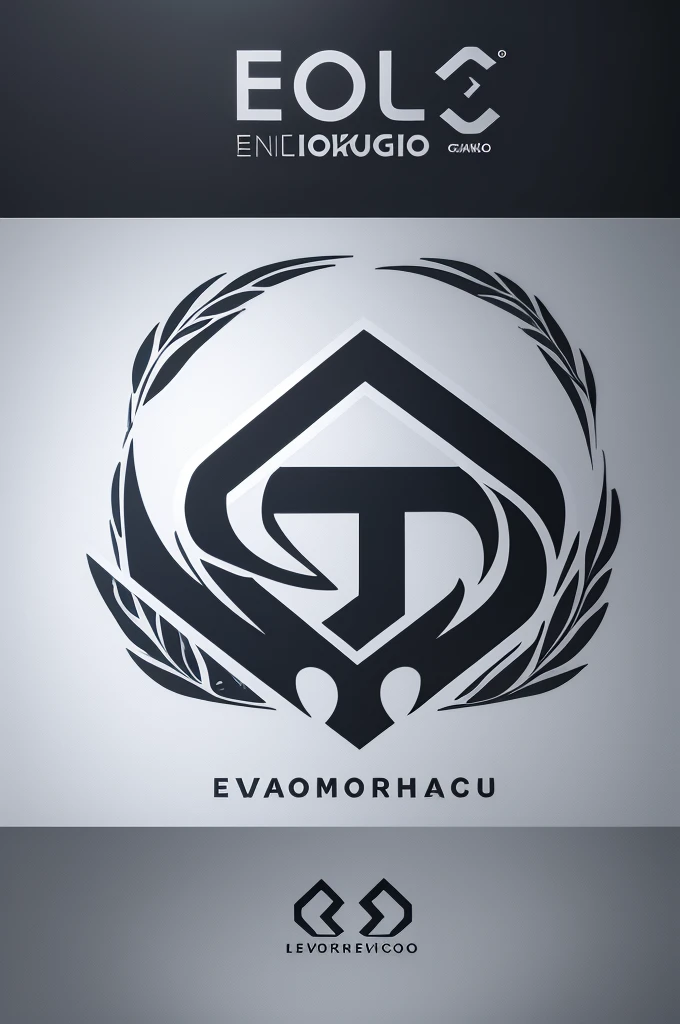 Create a brand logo with the name Evolucio