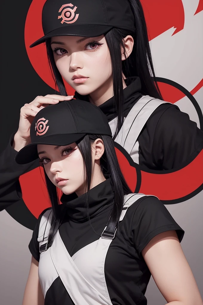 Create a minimalist and dark-themed logo for my dropshipping store named 'BEST OF ANIMES', inspired by the anime NARUTO, using tones of red and black.
