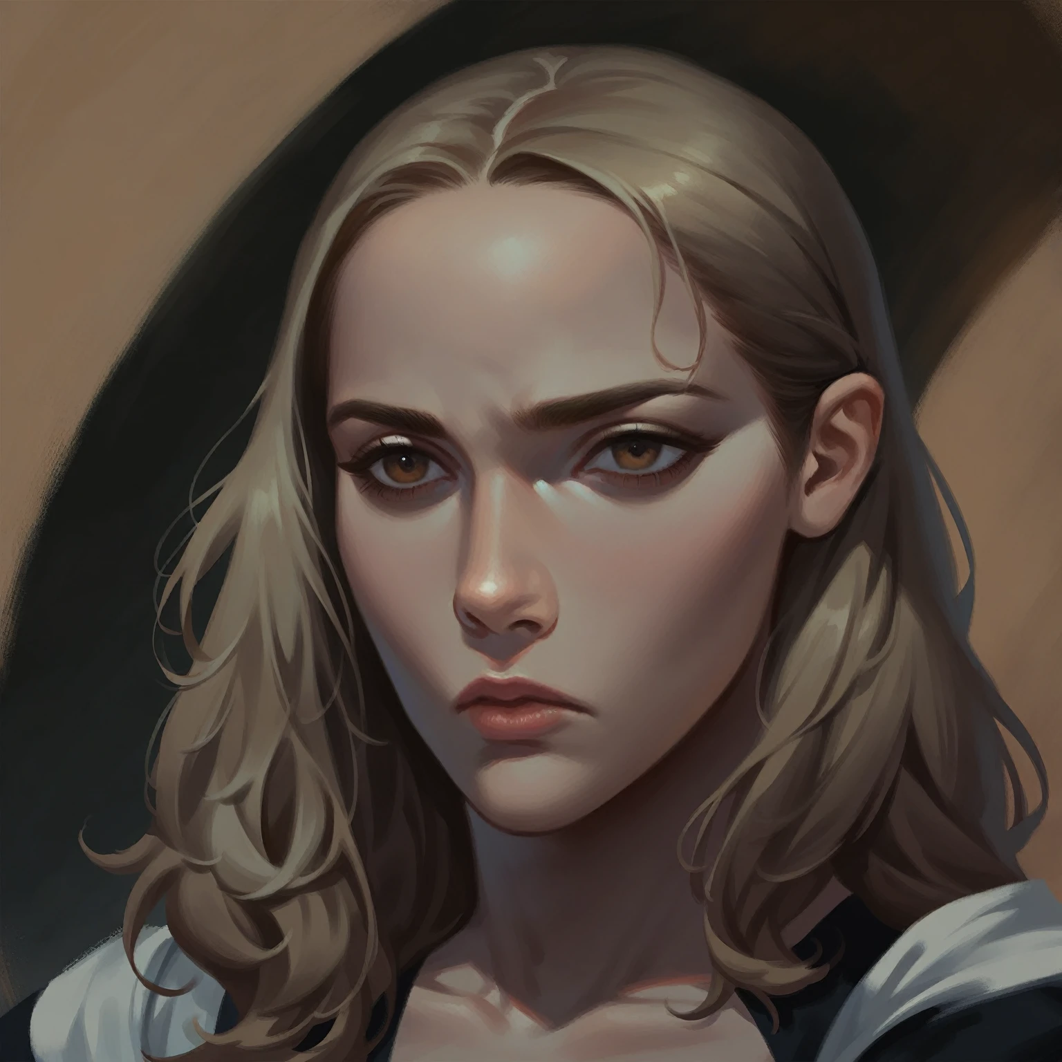 score_9, score_8_up, score_7_up, score_6_up, score_5_up, score_4_up, solo, a hyper detailed expressive gouache painting, portrait of a handsome man, young medieval knight, light blond hair, close up shot, brown eyes, 1 girl, solo, dark background, no shadows:1.5, symmetry, depth of field,16k, highres, best quality, award winning, anatomically correct, symmetric features:1.5, sad expression on his face, painting, painting strokes