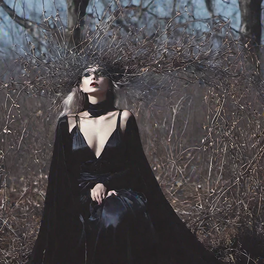 fashion photography of a witch
