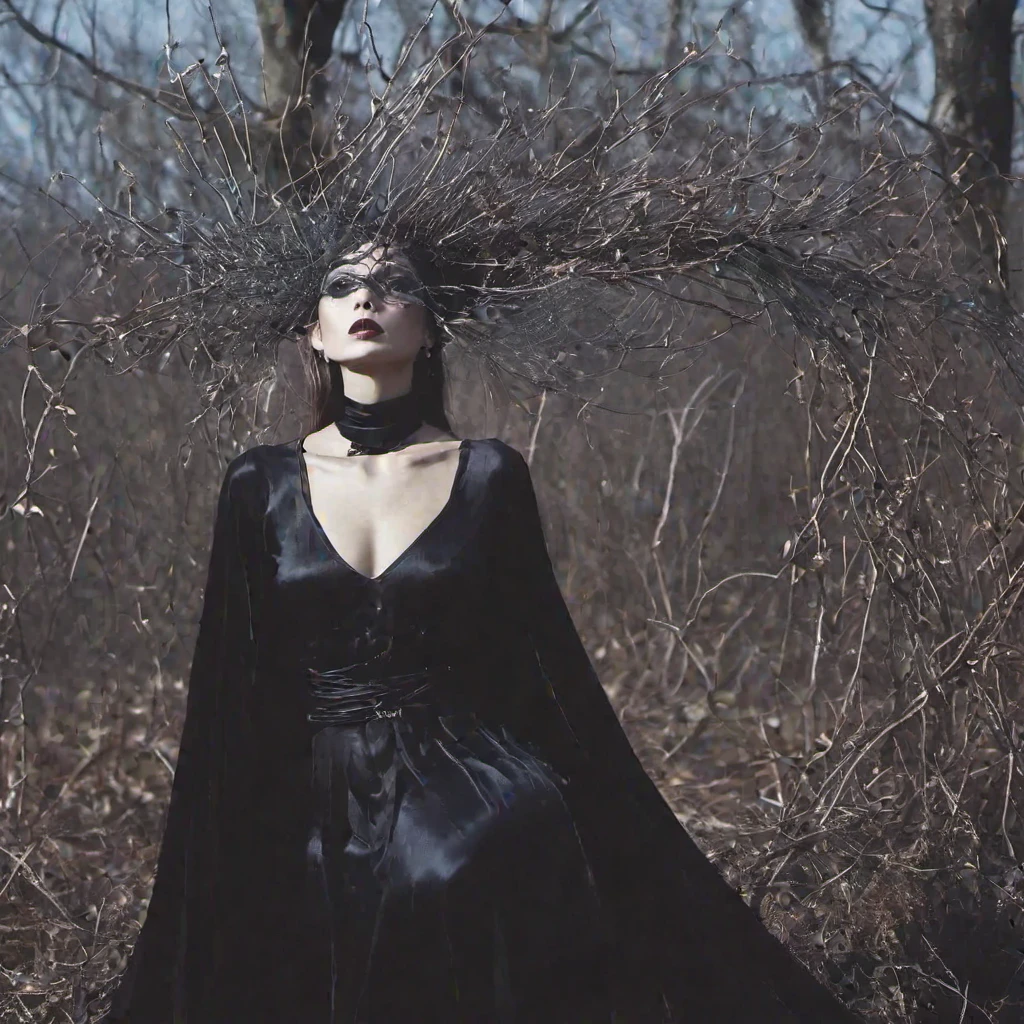 fashion photography of a witch