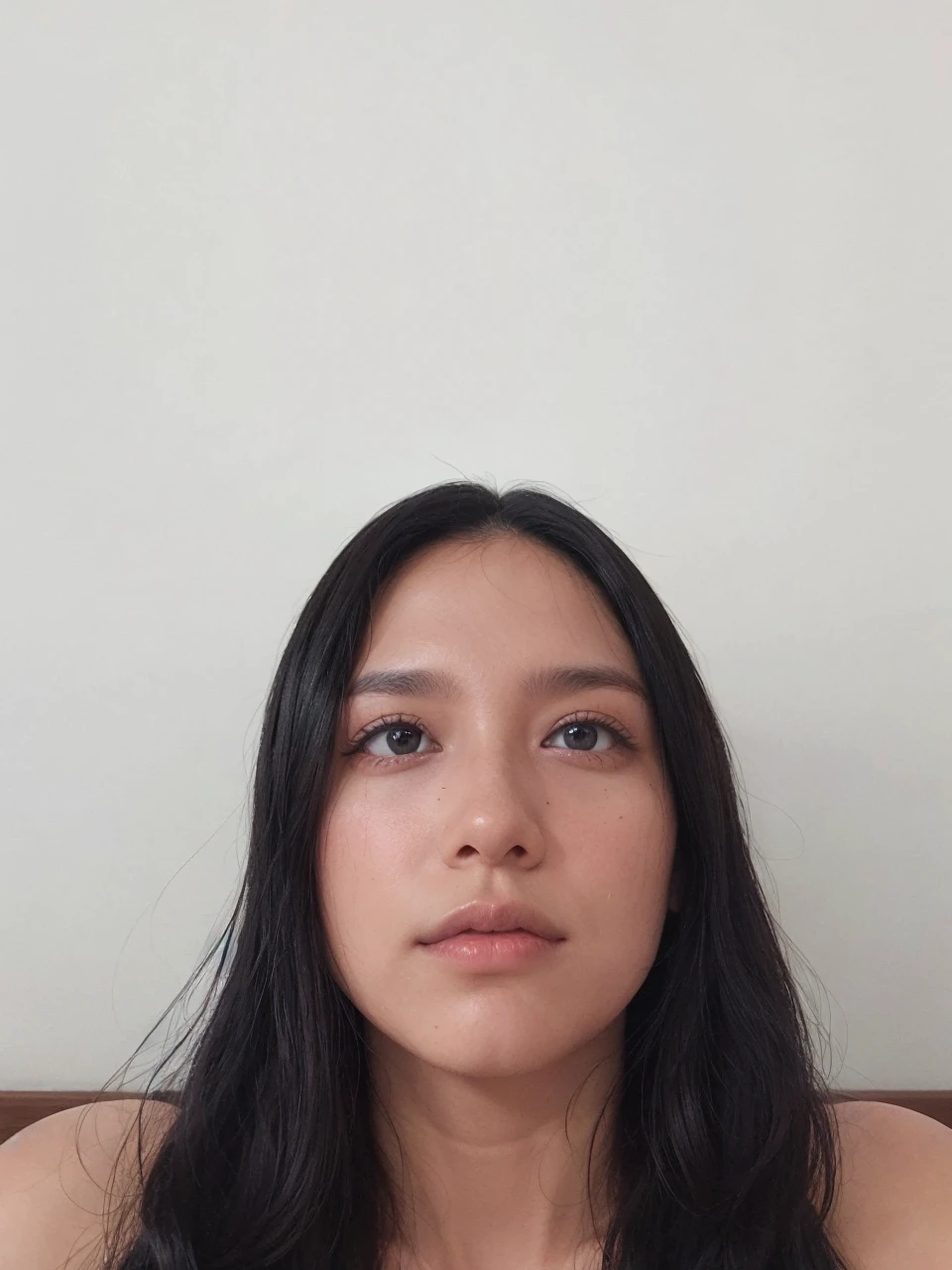 curly long black hair