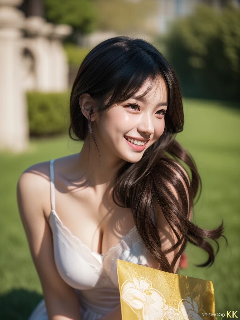 masterpiece, best quality,Smile,happy,smile showing teeth, (Extremely detailed CG unity 8k wallpaper), (best quality), (Best Illustration Award), (The best shadow), absurd, Realistic lighting, (abyss), Beautiful and delicate light, Leng Jun