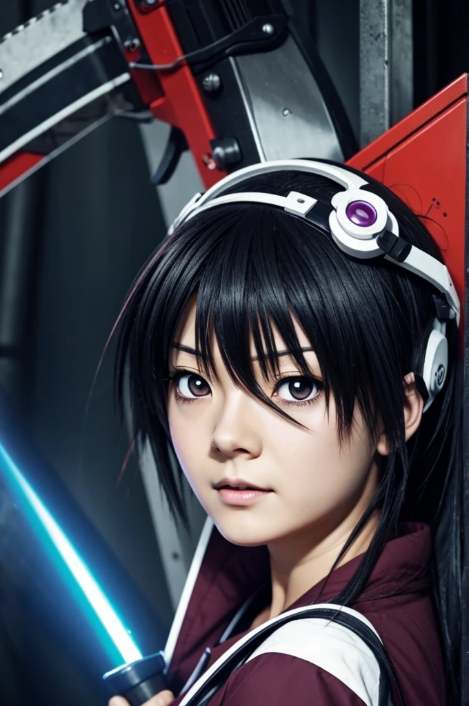 Generate an anime character from the chainsaw anime that is female and her name is Asa Mitaka