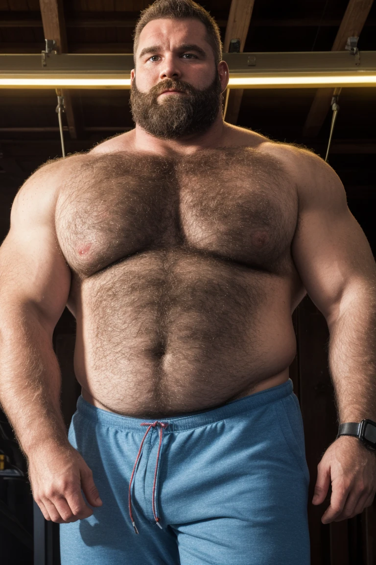 8K HIGH RESOLUTION HDR Very Extremely Realistic Very Detailed High Quality Create a professional studio-style 8K HDR Very Real photograph featuring a middle-aged daddy rugged bodybuilder muscle bears man , burly, very realy detailed hairy, 8K very realistic beared big daddy muscle bear, and 8K very realistic detailed rugged burly man in shorts. Very Realistic detailed shorts, very realistic hair, very realistic beards, very realistic thick chubby fat neck, very realistic neck lines, very realistic detailed neck, very realistic belly, very realistic burly chest, very realistic detailed hairy burly strong chest and arms, very realistic detailed hairy burly strong chest and arms, very realistic pecs, very realistic burly muscle bear body, very realistic nipples, very realistic burly muscle bear body, very realistic face, very realistic detailed face, very realistic eyes, very realistic detailed eyes, very realistic pupils, very realistic detailed pupils, very realistic nose, very realistic ears, very realistic facial features, very realistic burly arms, very realistic elbows, very realistic hands, very realistic pecs, very realistic belly, very realistic human man body, very realistic bellybutton, very realistic wrists, very realistic fingers, very realistic fingernails, very realistic shoulders, very realistic mouth, very realistic lips, very realistic detailed skin, very realistic skin, very realistic mens clothing, very realistic detailed mens clothing. 8K HDR Very Realistic Hairy Bearded Burly Muscle bear Photoshoot, A very realistic burly muscle bear man in a Farm, 8K HDR Very Realistic Intricately Detailed, 8K HDR very realistic detailed Farm surroundings, 8K HDR very realistic surroundings lighting, No Deformities, captured with a 85mm lens by a world famous photographer, 8K HDR Very Ultra Realistic and 8K HDR Very Realistic Photograph, 8K HDR Clear HDR Quality full with very realistic real details