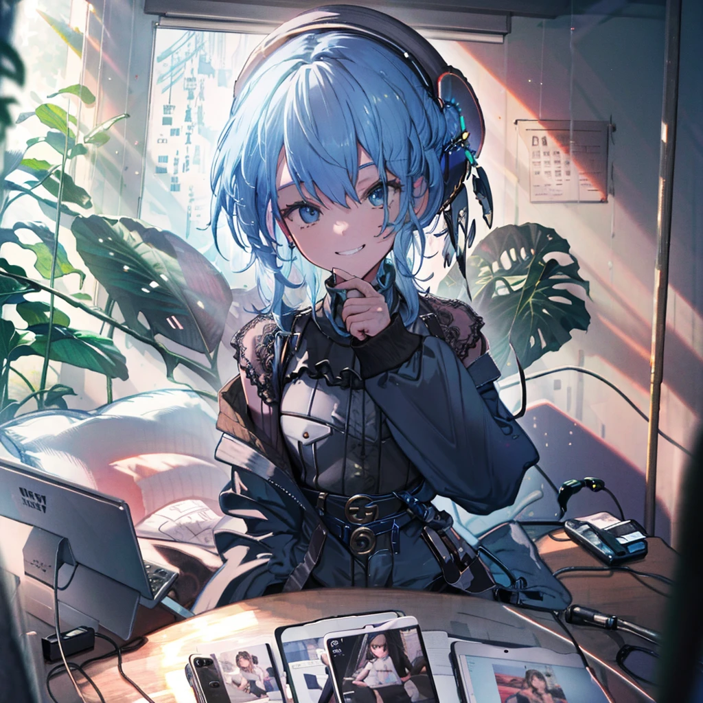Concept Art、masterpiece、smile、Upper Body、high resolution、Grin