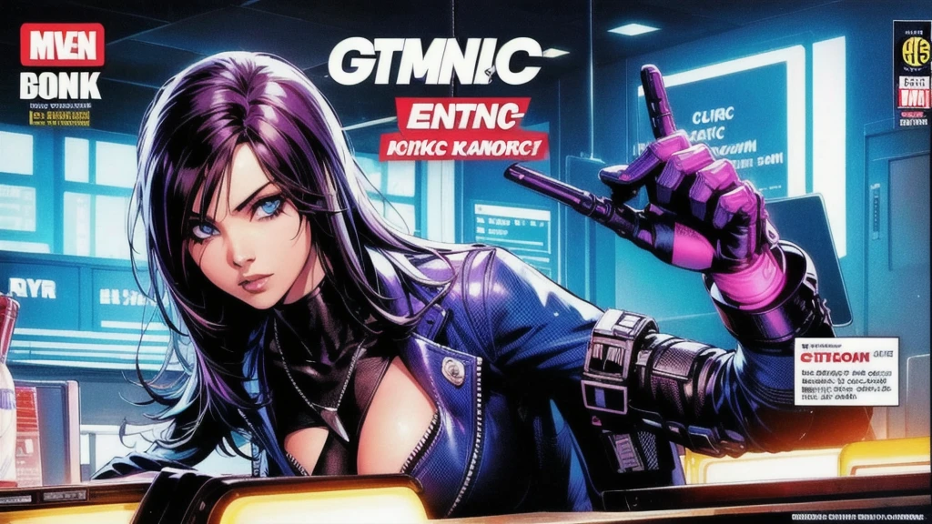 (magazine cover:1.7),Nier Automata, Final Fantasy 7 Remake, Final Fantasy XVI , A woman like Tifa or 2B wearing a red dress and red lipstick, red lips,pout,scowl , red dress, Artstation , pixiv, deviantart , aesthetic , beautiful , highly detailed , original work , master piece , extreme details , classy , formal , sitting , legs crossed , holding a drink , upper class bar, the background must be under water with fish in the glass , similar to an aquarium , aquatic life , see animals , sea plants,Foreground Cyrillic and kanji , lettering in dark colours ,don't use f and n as a headline ,HDR, OLED ,Wallpaper , Headline , Front cover , Crimson Red , Candy Apple Red , reflections, High detail , ray tracing, unreal engine 5 volumetric lighting , god rays, (nfsw:1.9)