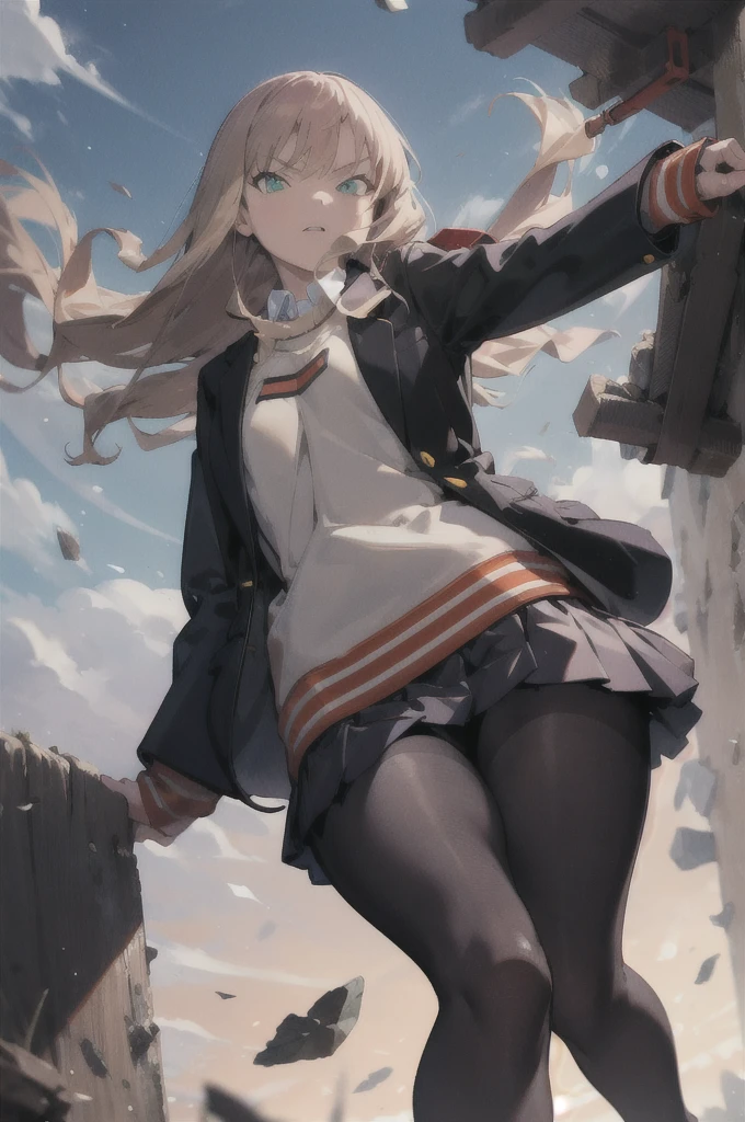 anime girl with long blonde hair and a backpack on a chain, official artwork, kantai collection style, high detailed official artwork, detailed key anime art, official anime artwork, detailed digital anime art, female action anime girl, rin, girls frontline cg, fine details. girls frontline, official art, from girls frontline, key anime art, girls frontline style