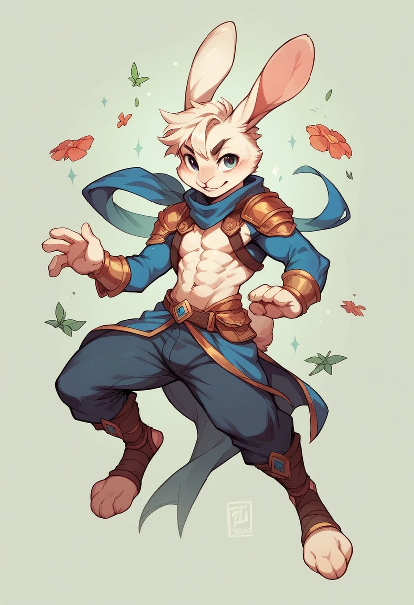 Rabbit, Mythology, God, full body, pose 