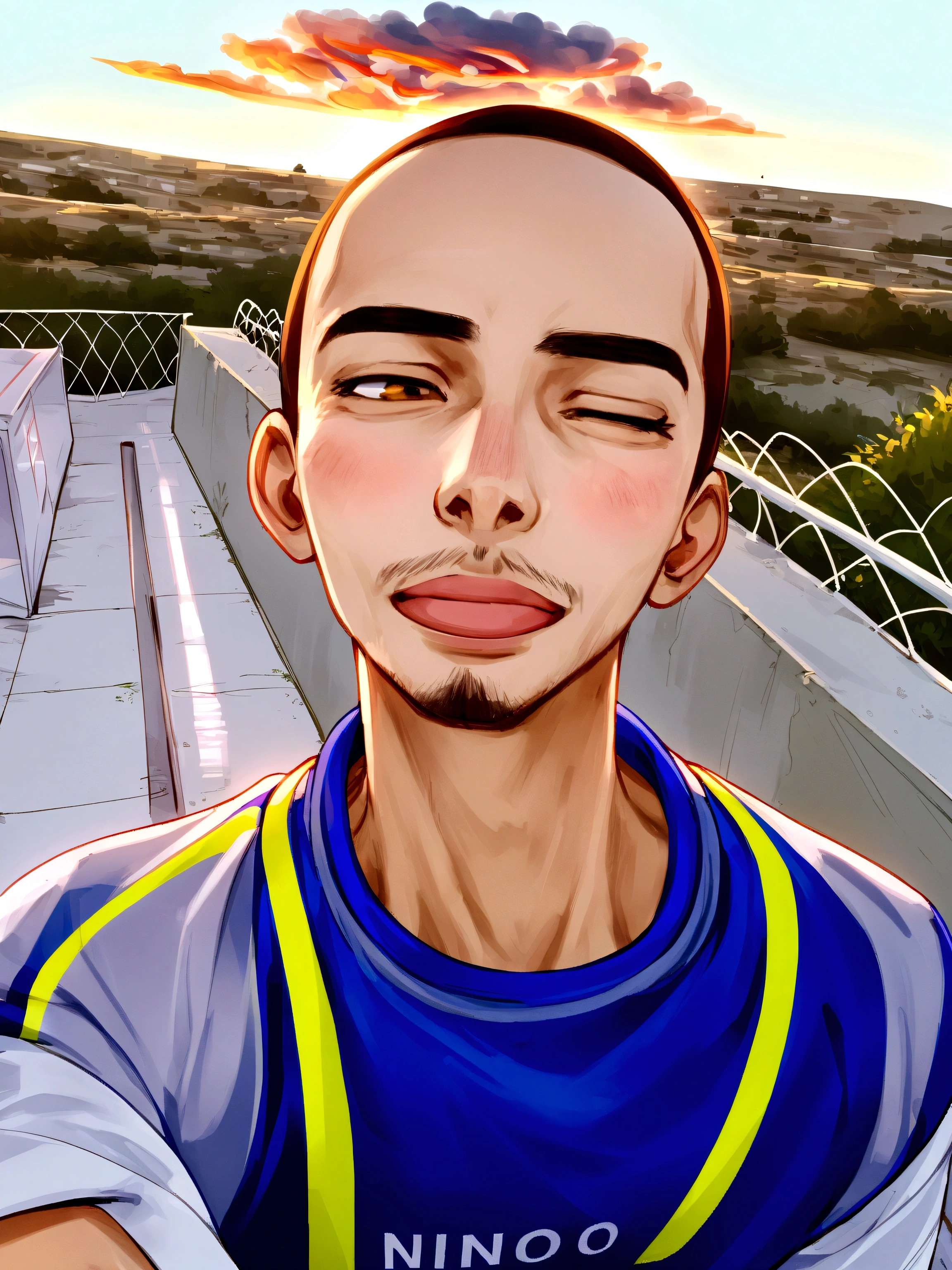 A man in Disney Pixar style, high qualiy, best quality