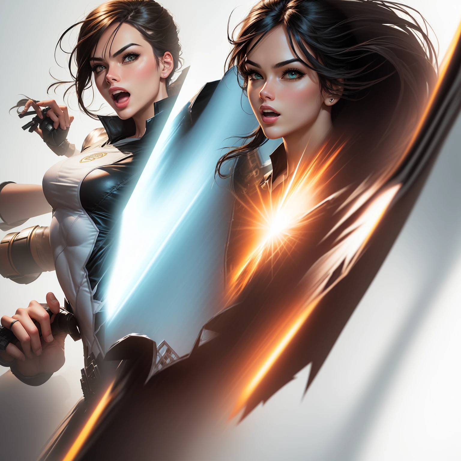 remove background and create animated comic book style image