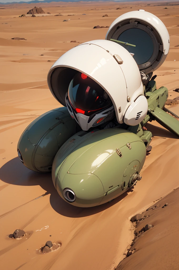 Alien desert surface, Futuristic 50's speeder and girl, Girl in transparent helmet and colorful micro bikini、(Cleavage exposure、Exposing your arms、Navel exposure、Exposed thighs)large drooping Tits、large drooping , (Garter Stockings),