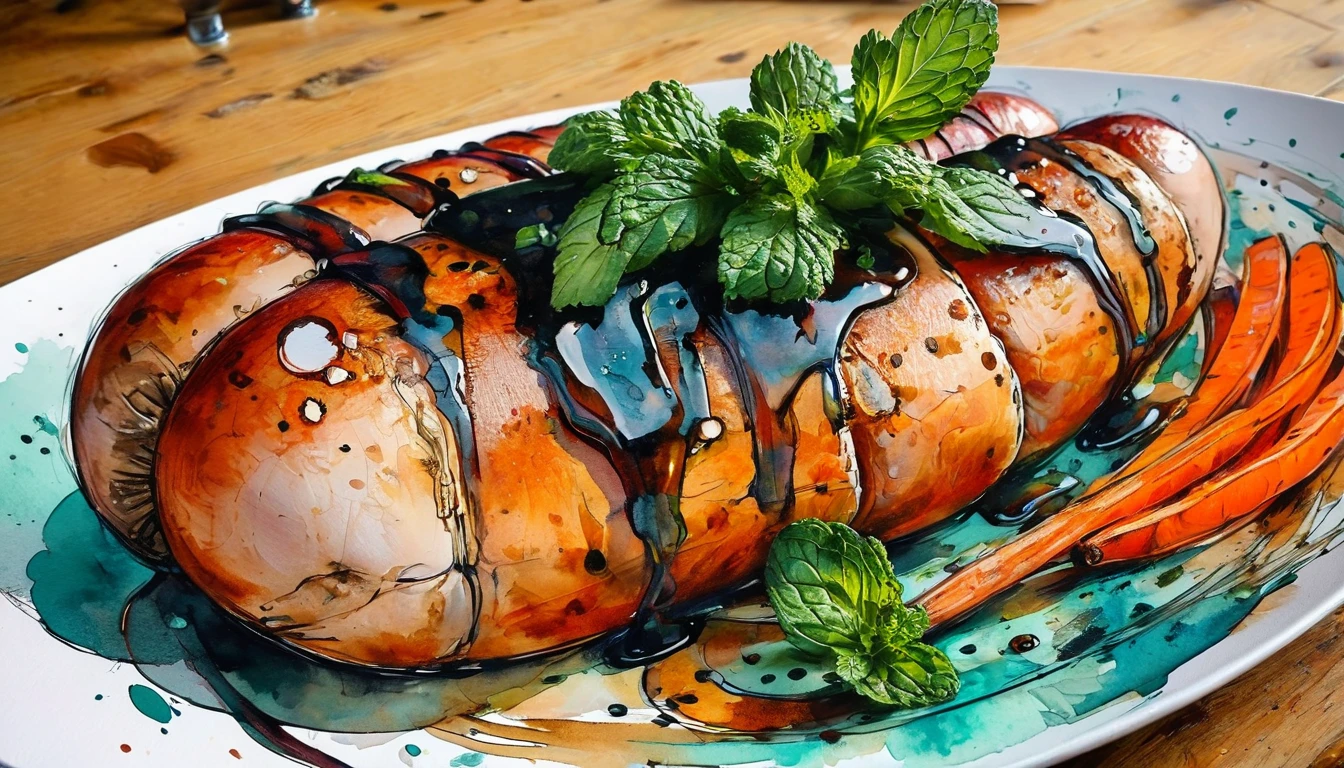 Sausage, mint, Carrots, Radish, Positiv Clip L
an award-winning painting,( colored:0.5), (inked watercolormix,:0.7) an impressive Extreme painting, (in the style of Alice Pasquini:0.4), close-up of a, the Schwarzwälder Kirschtorte
Positive Clip G
an award-winning painting,( colored:0.5), (inked watercolormix,:0.7) an impressive Extreme painting, (in the style of Alice Pasquini:0.4), close-up of a, A mouth-watering masterpiece, This culinary artwork is sure to tantalize taste buds and evoke visions of indulgence."
---------