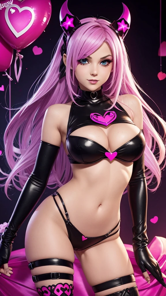 Generate a sexy Valentine image from the game Skullgirs