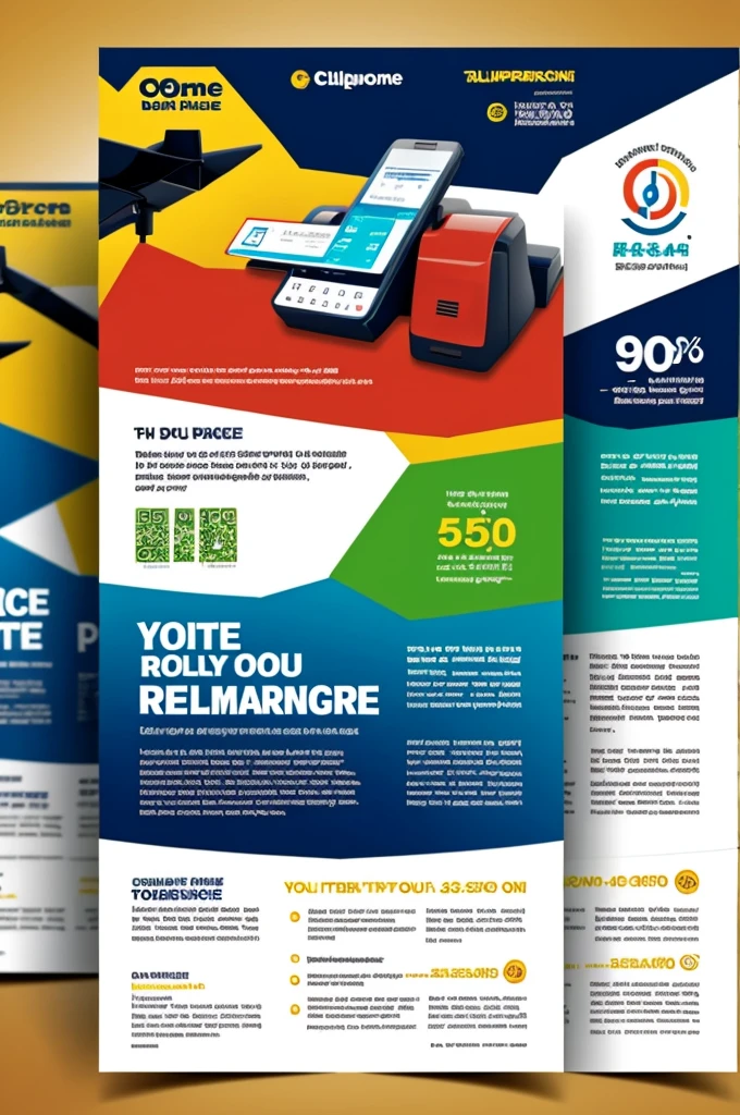 Telephone balance recharge flyer
