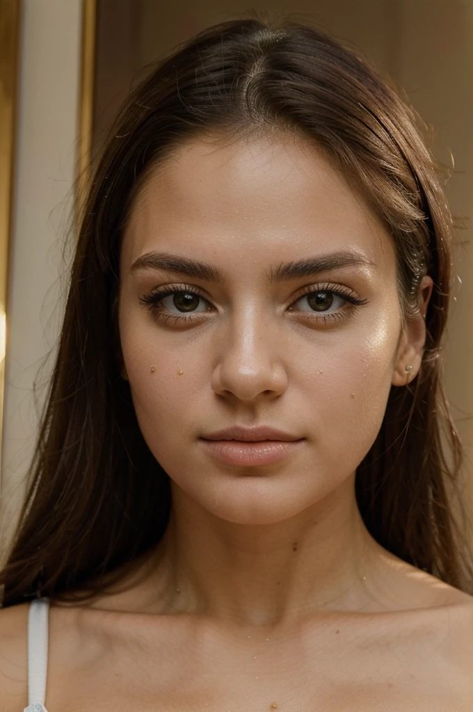 ((best quality)), ((masterpiece)), (detailed), perfect face mirada cautivadora maquillada. Muy hermosa