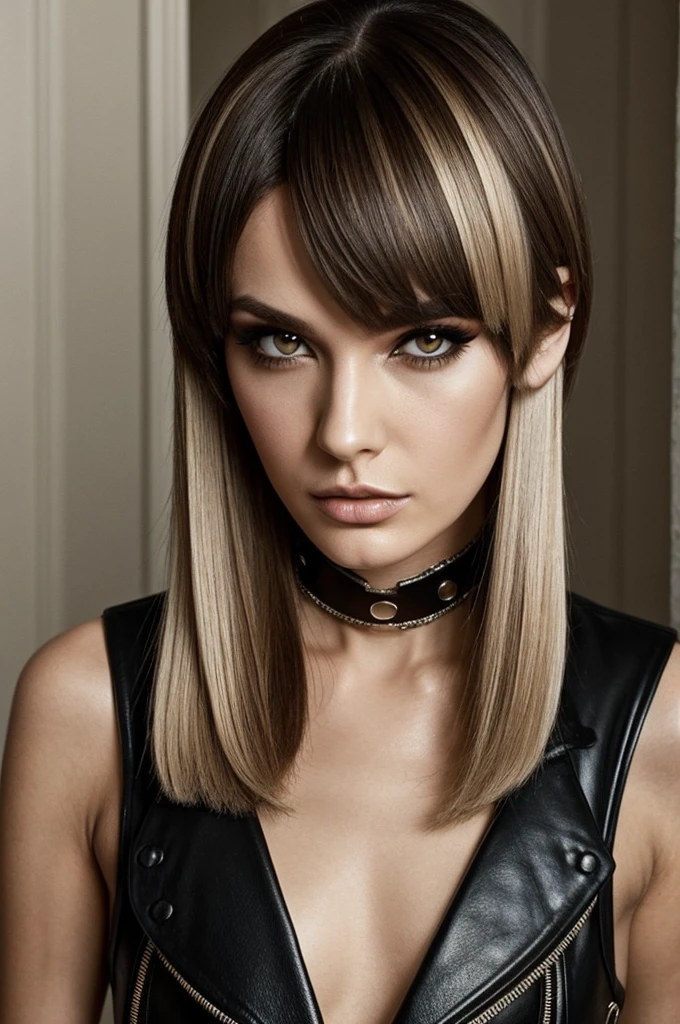 Of course, Here I leave you a Daria who is now more sophisticated and glamorous, with a 70s style punk look. He has short and straight hair, and wears it with a low ponytail, which gives it a more serious and mature appearance. Her makeup style is lighter and more natural., with a neutral color palette that suits your complexion