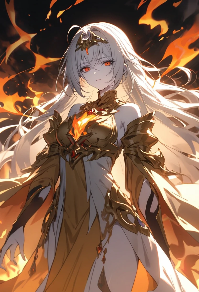 Gullveig, fire emblem, white hair, pale skin