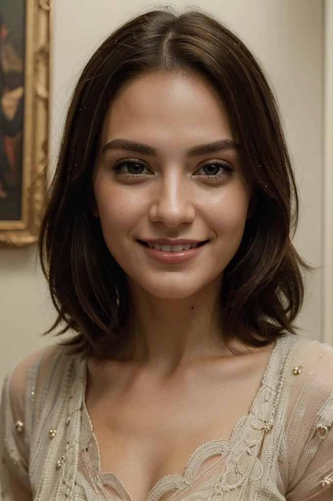 ((best quality)), ((masterpiece)), (detailed), perfect face captivating look made up. Very beautiful Beautiful smile