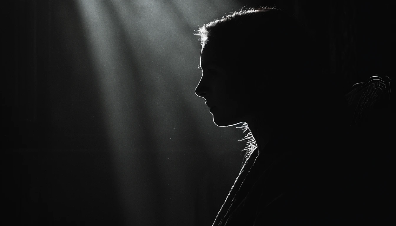 cinematic photo dark photo of a young woman on a chair  35mm cinematic , film, bokeh,  professional, 4k, highly detailed, 35mm photograph, film, bokeh,  professional, 4k, highly detailed