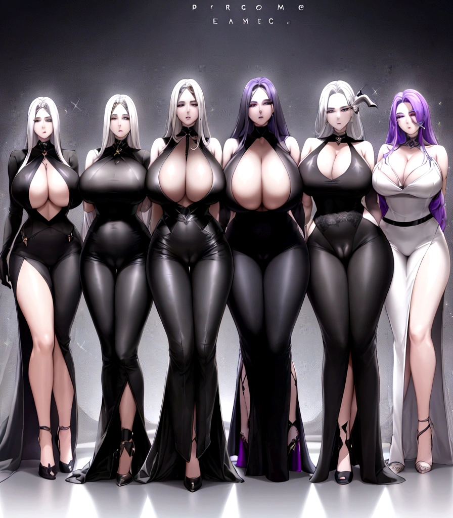 A beautiful woman\(Princess,Royal sister,20 years old,Long hair\(parted bangs:1.3\),(silvery gradient lavender hair),shiny hair,Purple Eye,Eyes glowing,Rejuvenate skin,(Long eyelashes),:(,Exposed forehead, apart,gigantic ,BIG ASS,(cameltoe),fat mons,(slim),Slightly red face,Dragon Horn,curvy,Long neck,clavicle,((Black gemstone on forehead)),evening dress,crown,Lace gloves,Black pants,High heel,(slenderwaist),((Slender:1.4)),Perfect facial features,Transcendent temperament,Stunning Beauty,Enchanting and charming,(Tall figure)\) BREAK (Full body portrait,Level Lighting,Background light,sparkle,Medium range,Masterpiece,masterpiece,Ultra high quality,Rich details,8K resolution,CG Texture)