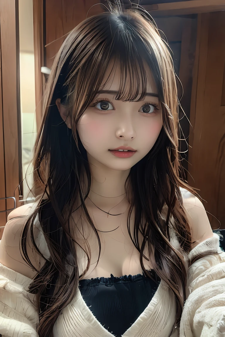 19 years old,one woman,nude,rubbing own breast,hot spring,high quality,photorealistic,japanese,beautiful woman