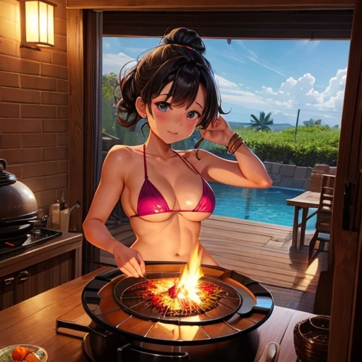 Making a tandoor oven Micro Bikini Girls ギャル