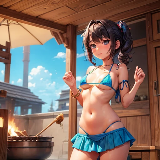 Build a tandoor oven　Gal girl in micro bikini　　
