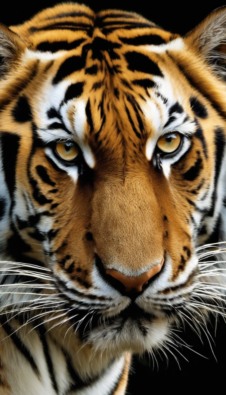Full of dynamism Bengal Tiger Sharp Eyes