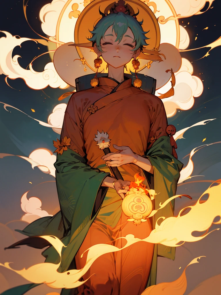 Namu Kannon Bodhisattva Namu Amida Butsu Thought Flame Cute