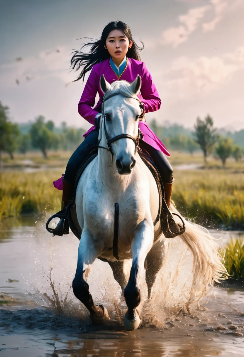 (((masterpiece))),(((Highest quality))),((Tabletop:1.4, Highest quality)), (Realな写真:1.4),
((1 cute girl knight)),rodeo,horse standing,Surprised face,stumble,aggressive,slouch,horse standing, prancing horse in pitfall,cute,Napoléon horse sliped in pitfall,
(超High resolution:1.2),, wonderful, Very detailed CG Unity 8k wallpaper, Very detailed, High resolution,fat horse ridden by japanese girl,Plump,Double,Pink Armor,Soaking in the swamp,Mud Splash,
Soft Light, Beautiful detailed girl, Droopy eyes,Very detailedな目と顔, Beautiful and exquisite nose, Beautiful and exquisite, horse ridden by a girl can't stand up because its drowned in the sticky muddy pitfall:10.0 ,Displeased face:4.0,Real,Stir,Anatomically correct,action horse riding scene while struggle fighting