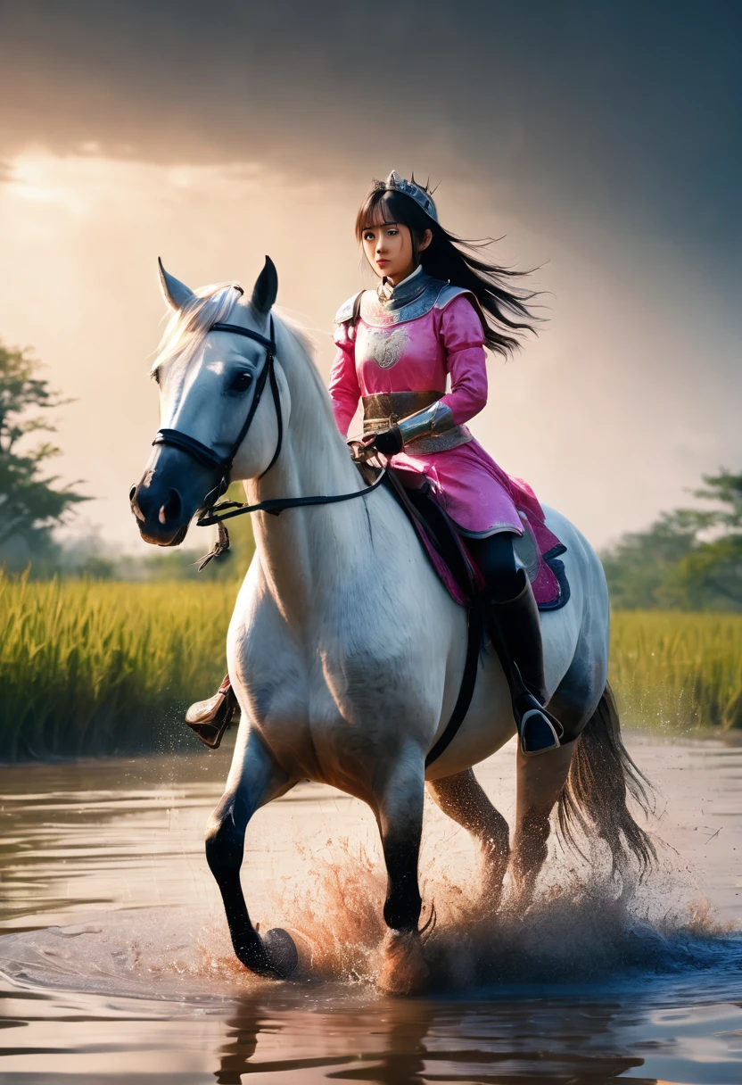 (((masterpiece))),(((Highest quality))),((Tabletop:1.4, Highest quality)), (Realな写真:1.4),
((1 cute girl knight)),rodeo,horse standing,Surprised face,stumble,aggressive,slouch,horse standing, prancing horse in pitfall,cute,Napoléon horse sliped in pitfall,
(超High resolution:1.2),, wonderful, Very detailed CG Unity 8k wallpaper, Very detailed, High resolution,fat horse ridden by japanese girl,Plump,Double,Pink Armor,Soaking in the swamp,Mud Splash,
Soft Light, Beautiful detailed girl, Droopy eyes,Very detailedな目と顔, Beautiful and exquisite nose, Beautiful and exquisite, horse ridden by a girl can't stand up because its drowned in the sticky muddy pitfall:10.0 ,Displeased face:4.0,Real,Stir,Anatomically correct,action horse riding scene while struggle fighting