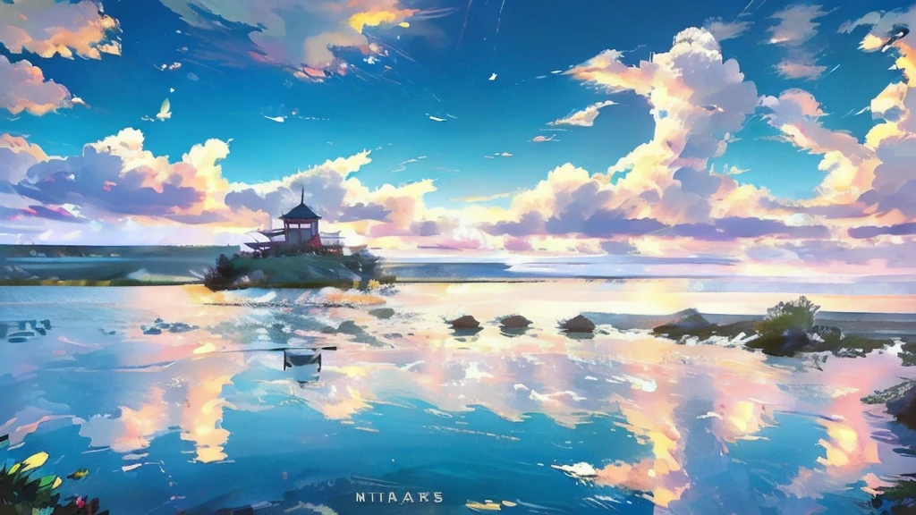 夜のOn the lakeside、神秘的な雰囲気but広butっています。On the calm surface of the lake、starbut美しく反射しており、star々but湖の中にも広butっている様子but描かれています。

Around the lake、green々とした森but広butっており、Tall tree々butstar空を覆い隠すようにそびえ立っています。森の中にもstar々but輝き、It emits light。

On the lakeside、小さな船着き場butあり、一隻のボートbut静かに浮かんでいます。On the boat、ひとりの人物but座っており、starを眺めなbutら静かに湖の景色を楽しんでいます。彼女の顔には満足そうな笑みbut浮かび、star々I am captivated by the brilliance of。

In the sky、豊かなstar空but広butっており、流れstarbut一つまた一つと通り過ぎています。star々but、It seems to reflect the dreams and hopes of the person standing by the lake.。

In this prompt、湖の水面に反射するstar々The silence of the forest、そして人物の感動的な表情や興奮but描かれています。star降る湖畔の美しい光景を表現し、Viewers々Please draw a work that will deeply touch the hearts of。
