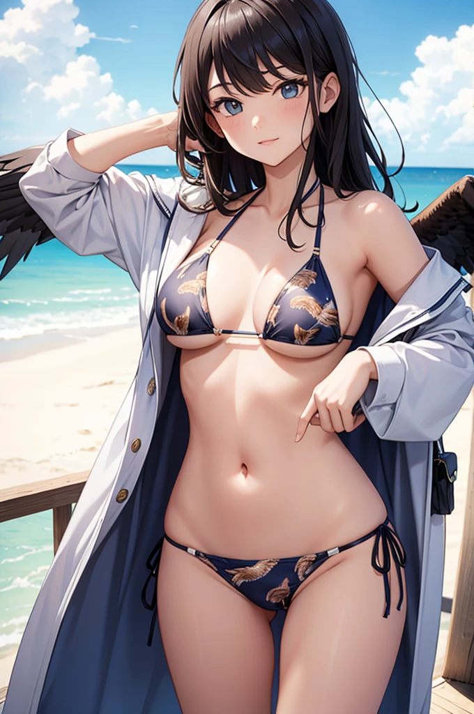 eagle print bikini