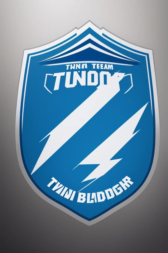 Logo for futsal team called thunder blue