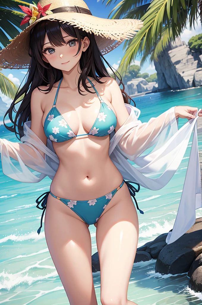 crystal print bikini