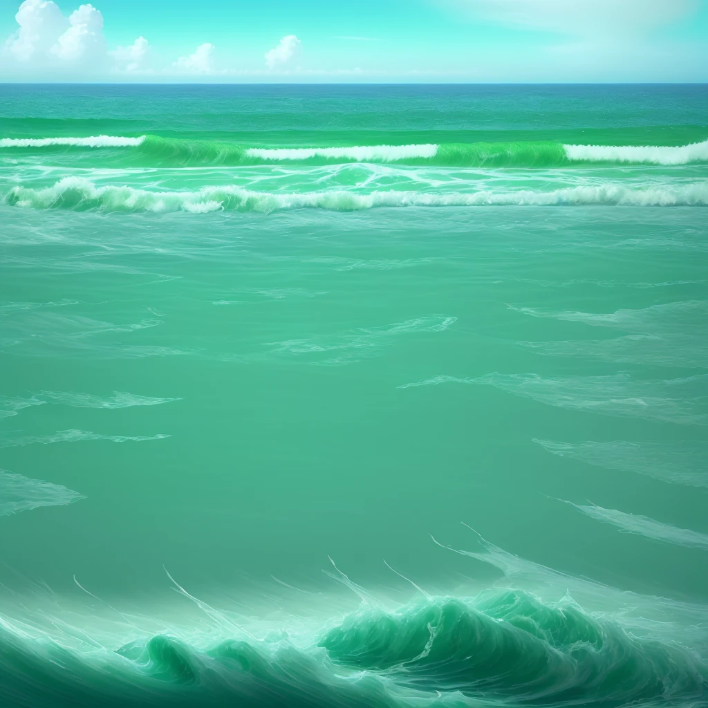 Healing Sea green 澄んだgreen色 Looking at the ocean is soothing I can feel the fury of the ocean.。