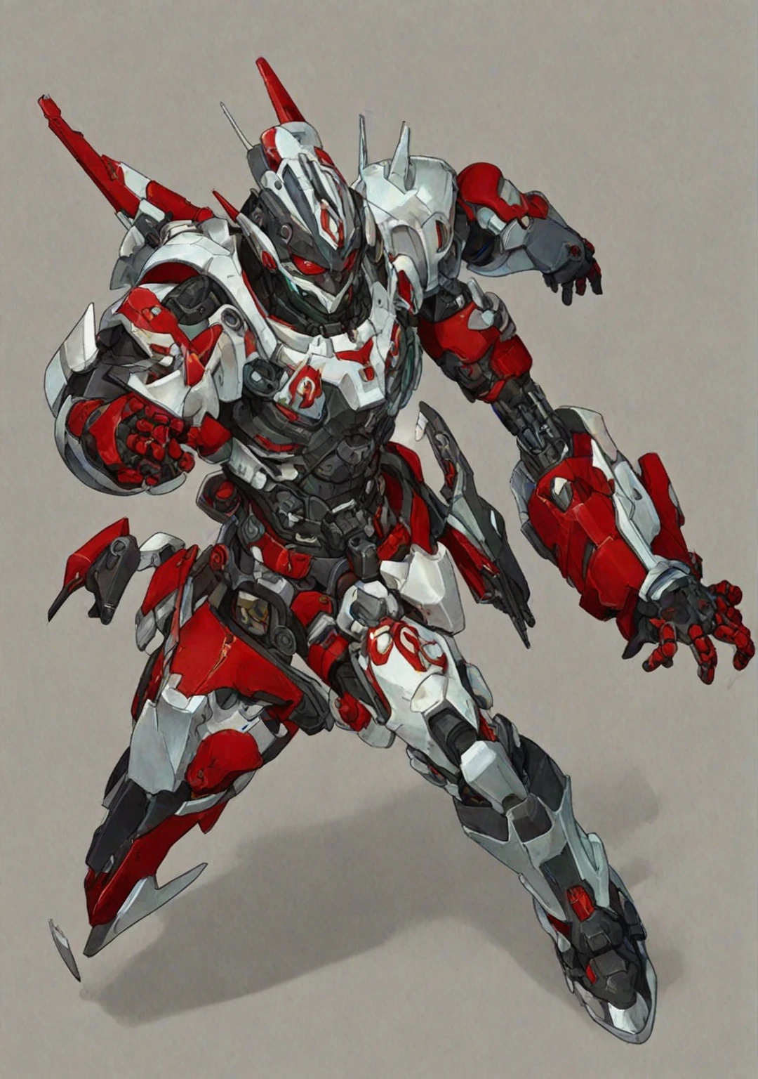 in kinu-sensei artstyle, Kinu Nishimura style, muted pastel colors, 1boy, solo, hardboiled, reploid, dynamic pose, In this image, we see Megaman X, the protagonist from the "Megaman X" series, with a design inspired by his appearance in "Megaman X8". The character is a Reploid, an advanced humanoid robot. He is depicted with a streamlined and sleek design, showcasing a blue and light blue color scheme with red accents. His helmet features a distinctive red gem on the forehead, with integrated ear covers that have red and black details. Megaman X's body armor is composed of futuristic, segmented plates that provide both protection and flexibility. His hands are enclosed in large, gauntlet-style gloves, while his feet are clad in robust, armored boots.
The art style is clean and polished, with smooth shading and crisp outlines that highlight the futuristic design of the character. The overall aesthetic is consistent with the high-tech and action-packed atmosphere of the "Megaman X" series, emphasizing the character's agility and combat-readiness. The illustration captures the essence of a heroic and powerful Reploid, ready to take on any challenge.
**AI Art Prompts:**
- "Megaman X8 Reploid character design"
- "futuristic robot armor, sleek blue and light blue color scheme, red accents"
- "high-tech humanoid robot with segmented body armor"
- "streamlined design, Megaman X, detailed shading and clean outlines"
- "heroic robot warrior, futuristic and agile appearance"