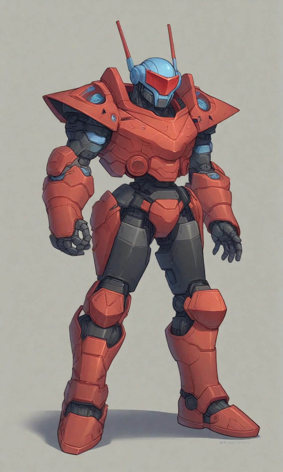 in kinu-sensei artstyle, Kinu Nishimura style, muted pastel colors, 1boy, solo, hardboiled, reploid, dynamic pose, In this image, we see Megaman X, the protagonist from the "Megaman X" series, with a design inspired by his appearance in "Megaman X8". The character is a Reploid, an advanced humanoid robot. He is depicted with a streamlined and sleek design, showcasing a blue and light blue color scheme with red accents. His helmet features a distinctive red gem on the forehead, with integrated ear covers that have red and black details. Megaman X's body armor is composed of futuristic, segmented plates that provide both protection and flexibility. His hands are enclosed in large, gauntlet-style gloves, while his feet are clad in robust, armored boots.
The art style is clean and polished, with smooth shading and crisp outlines that highlight the futuristic design of the character. The overall aesthetic is consistent with the high-tech and action-packed atmosphere of the "Megaman X" series, emphasizing the character's agility and combat-readiness. The illustration captures the essence of a heroic and powerful Reploid, ready to take on any challenge.
**AI Art Prompts:**
- "Megaman X8 Reploid character design"
- "futuristic robot armor, sleek blue and light blue color scheme, red accents"
- "high-tech humanoid robot with segmented body armor"
- "streamlined design, Megaman X, detailed shading and clean outlines"
- "heroic robot warrior, futuristic and agile appearance"